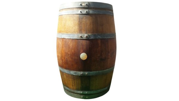 225L Full Wine Barrel for Garden, Patio, and Events – Varnished