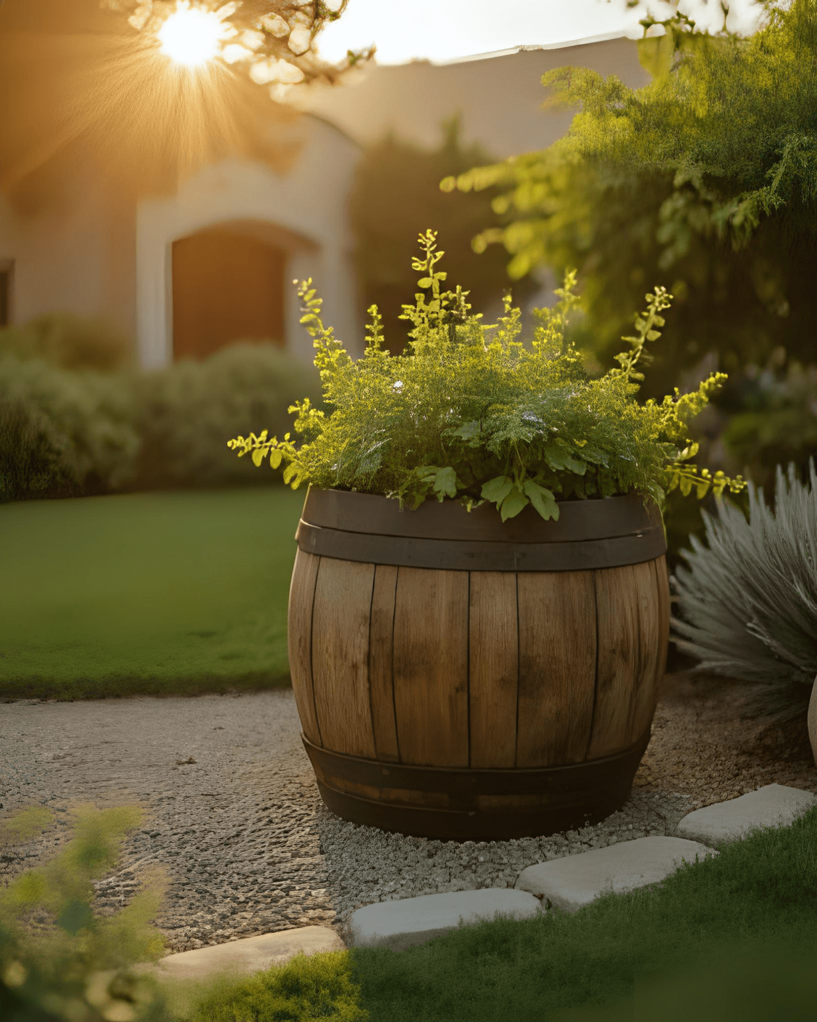 Wine barrel garden planter cape town