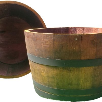Limited Edition 225L Half Wine Barrel Planter for Garden & Patio